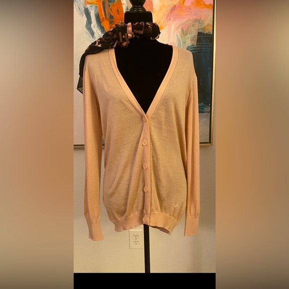 Balenciaga  neutrals dusty Pink / Dusty Rose / cardigan. Cashmere - Picture 3 of 16